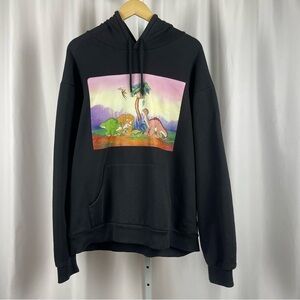 Dumbgood XL Land Before Time 90's Graphic Hoodie Sweatshirt Dinosaurs Cartoon
